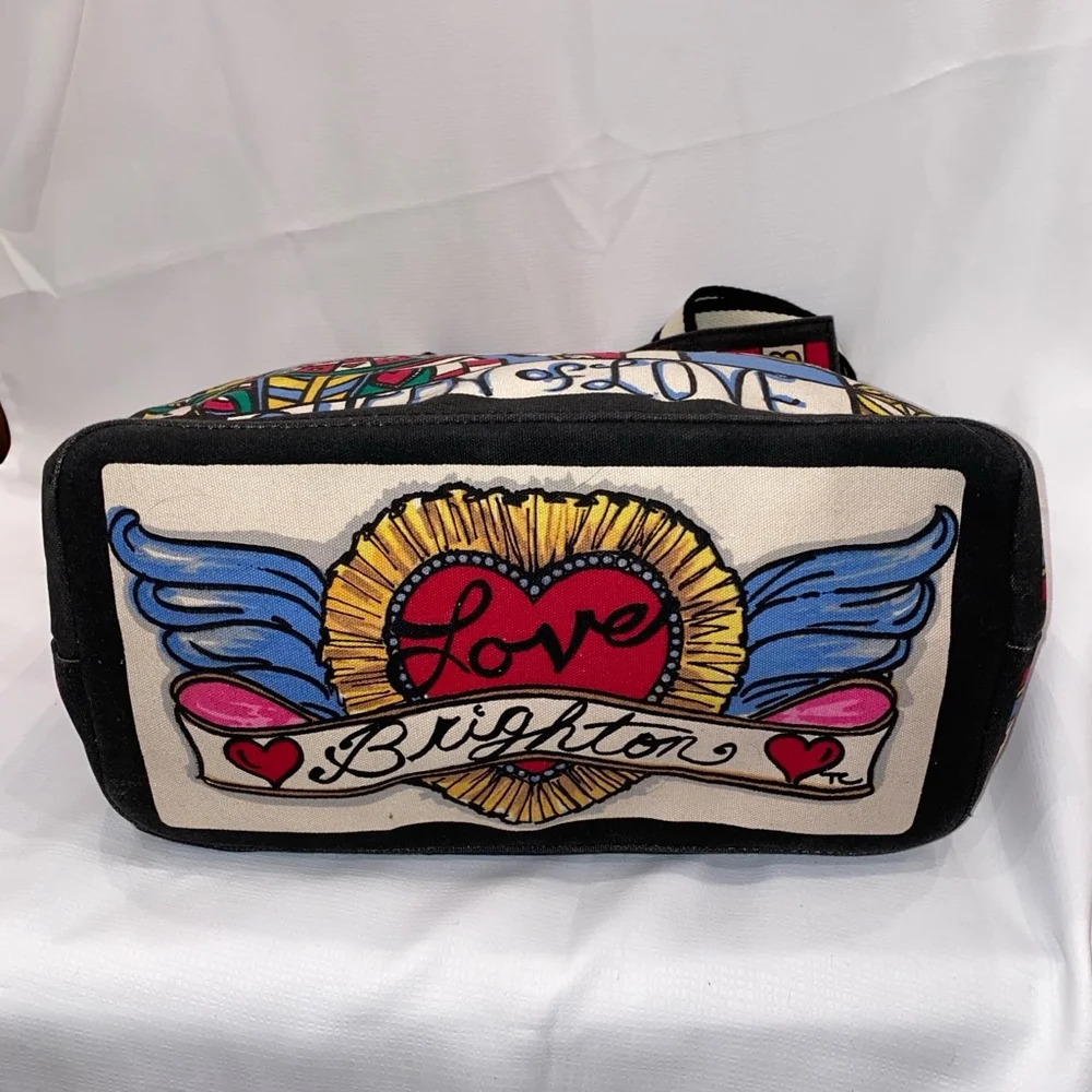 Brighton Queen of Love Forever Tote Bag Multicolor Large Size 14”L x 15”H x 8”W